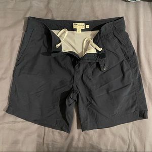 J. Crew 31w mens/boys Navy Swim Trunks